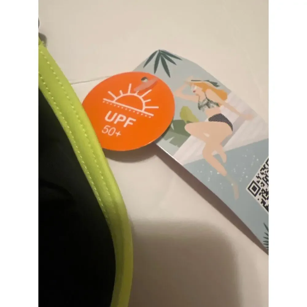 Women's Contrast Boyleg Racer Cutout Back Sports One Piece Swimsuit NWT Size L - Picture 9 of 9